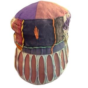 Handmade‎ Nepal Patchwork Cap Hat Hippie Festival Colorful